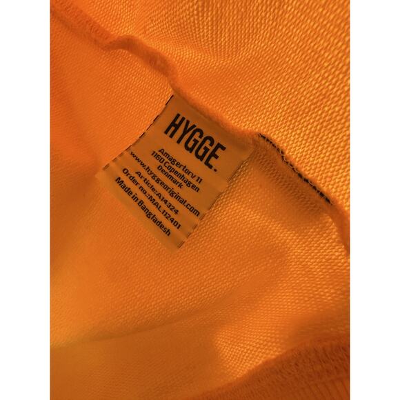 HYGGE Copenhagen Organic Cotton Men's Hoodie Yellow Scandinavian Pullover XL - Picture 6 of 9